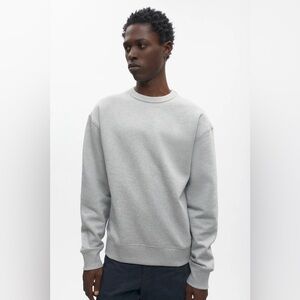 KOTN Unisex Crewneck Sweatshirt- Heather Grey Cotton Sweater